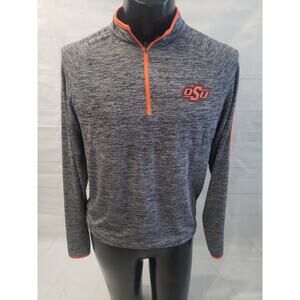 Oklahoma State Cowboys Pullover Adult Small - Colosseum 1/4 ZIp Lightweight #